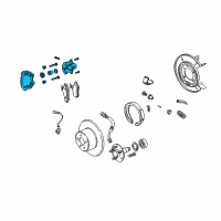 OEM 2006 Pontiac GTO Caliper Asm-Rear Brake Diagram - 92168569