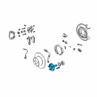 OEM Pontiac Rear Wheel Bearing Diagram - 92156680