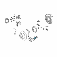 OEM Pontiac GTO Ring, Rear Wheel Bearing Retainer Diagram - 90425660