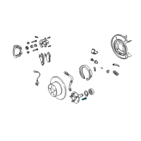 OEM 2005 Pontiac GTO Stud, Rear Wheel Diagram - 92158945