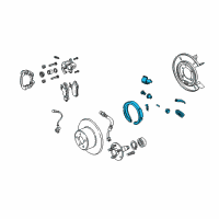 OEM 2005 Pontiac GTO Shoe Kit, Rear Parking Brake Diagram - 95711063