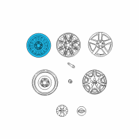 OEM 2000 Nissan Maxima Wheel, Steel Diagram - 40300-AU007