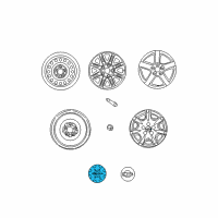 OEM Nissan Maxima Wheel Center Cap Diagram - 40315-2Y910