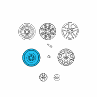 OEM 2001 Infiniti I30 Spare Tire Wheel Assembly Diagram - 40300-2Y907