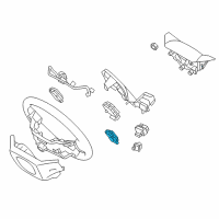 OEM 2015 Hyundai Santa Fe Sport Steering Switch Assembly, Right Diagram - 96720-2W000-NBC
