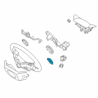 OEM Hyundai Santa Fe Steering Switch Assembly, Right Diagram - 96720-2W000-NBC