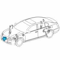 OEM 2011 Lexus GS460 Computer Assy, Front Active Stabilizer Control Diagram - 892A0-30021