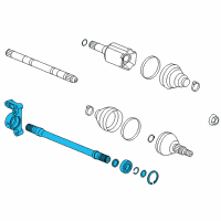 OEM 2016 Chevrolet Malibu Intermed Shaft Diagram - 23377375