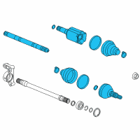 OEM 2019 Chevrolet Malibu Axle Assembly Diagram - 84283520