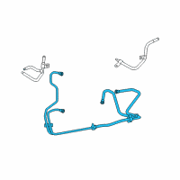 OEM 2010 Lincoln MKZ Oil Cooler Tube Diagram - 6E5Z-7R081-E