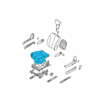 OEM 2007 Kia Sedona Cushion Assembly-Rear 2ND Diagram - 891004D110CS4