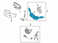 OEM 2021 Kia Sorento Sub Switch Assembly-MULT Diagram - 934X2P4250