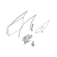 OEM 2004 Kia Amanti Channel Assembly-Front Door R Diagram - 825603F000