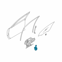 OEM Kia Amanti Motor Assembly-Power Window Regulator Diagram - 824503F000