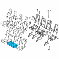 OEM 2015 Ford Transit-350 HD Seat Cushion Pad Diagram - CK4Z-9963840-AB