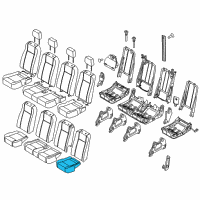 OEM 2018 Ford Transit-350 Seat Cushion Pad Diagram - CK4Z-9963841-B