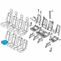 OEM 2021 Ford Transit-250 Seat Cushion Pad Diagram - CK4Z-9963840-U