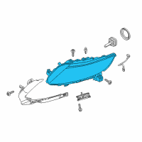 OEM 2013 Lincoln MKS Composite Assembly Diagram - DA5Z-13008-A