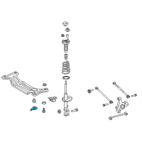 OEM 2018 Toyota Avalon Suspension Crossmember Stopper Diagram - 52203-06041