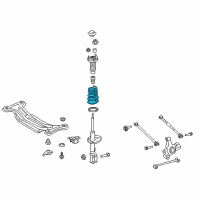 OEM 2012 Toyota Camry Coil Spring Diagram - 48231-06540