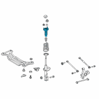 OEM 2016 Lexus ES350 Rear Suspension Support Assembly, Right Diagram - 48750-06130
