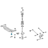 OEM 2018 Toyota Avalon Suspension Crossmember Insulator Diagram - 52271-06110