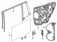 OEM 2021 Jeep Grand Cherokee L Channel-Rear Door Glass Lower Diagram - 68499748AB