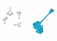 OEM Hyundai Kona Clock Spring Contact Assembly Diagram - 93490-G3140