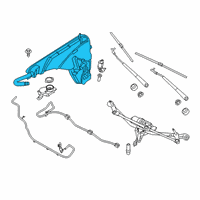 OEM 2022 BMW X7 Windshield Cleaning Containe Diagram - 61-66-7-932-311