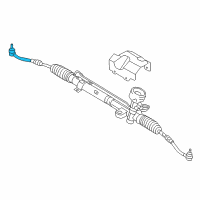 OEM 2006 Hyundai Accent End Assembly-Tie Rod, RH Diagram - 56820-1E900