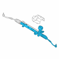 OEM 2011 Hyundai Accent Gear & Linkage Assembly-Power Steering Diagram - 57700-1E100