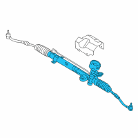 OEM 2009 Hyundai Accent Gear & Linkage Assembly-Power Steering Diagram - 57700-1E100