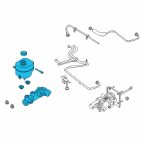 OEM 2017 Ford F-350 Super Duty Master Cylinder Diagram - HC3Z-2140-A