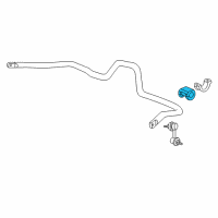 OEM 2005 Acura RSX Bush, Stabilizer Holder Diagram - 51306-S6M-A51