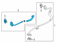 OEM Chevrolet Silverado 2500 HD Water Return Tube Diagram - 12691899