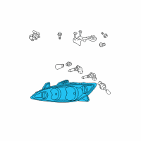 OEM 2005 Toyota Camry Lens & Housing Diagram - 81110-06180