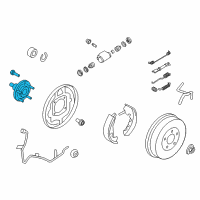 OEM Ford Escape Hub Diagram - 6L8Z-1109-BA
