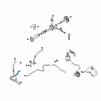 OEM Nissan Altima Hose-Return, Power Steering Diagram - 49725-8J002