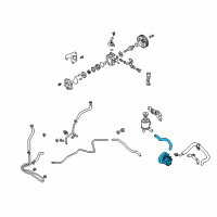 OEM 2005 Nissan Altima Hose Assembly Suction, Power Steering Diagram - 49717-ZB000