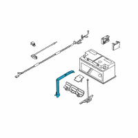 OEM BMW Z4 Battery Holder Diagram - 61-21-6-911-024