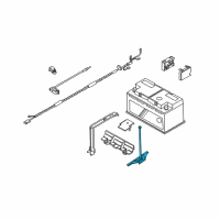 OEM BMW Z8 Battery Holder Diagram - 61-21-7-572-873