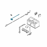 OEM 2003 BMW Z4 Negative Battery Cable Diagram - 61-12-6-916-801