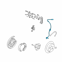 OEM 2012 Hyundai Sonata Sensor Assembly-Abs Real Wheel , LH Diagram - 59910-3Q000