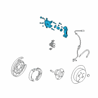 OEM 2011 Kia Optima Rear Brake Caliper Kit, Left Diagram - 583103QA10