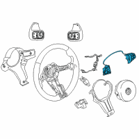 OEM 2013 BMW ActiveHybrid 3 M-Sport Multifct Steering Wheel Switch Diagram - 61-31-7-849-406