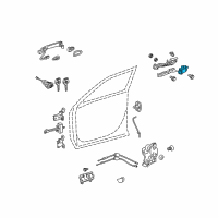 OEM 2012 Toyota Highlander Lock Controller Diagram - 89991-06020