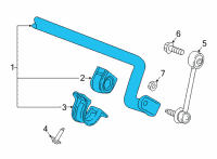 OEM 2022 Buick Envision Stabilizer Bar Diagram - 84593147