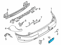 OEM 2021 Ford Bronco Sport REFLECTOR ASY Diagram - M1PZ-13A565-A