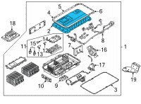 OEM 2021 Kia Sorento Clamp-Battery Diagram - 37160P4000