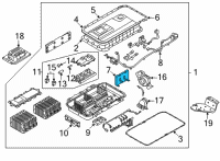 OEM Hyundai Santa Fe BATTERY MANAGEMENT SYSTEM Diagram - 37513-CL000